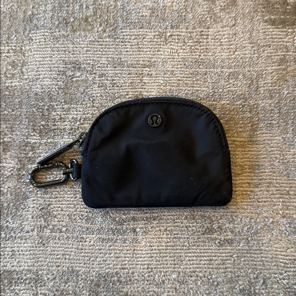 Lululemon Black Zip Coin Pouch